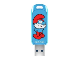 Pen Drive 128GB SanDisk USB 3.2 Papa Smurf Edition SDCZIS-128G-G4