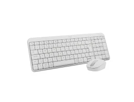 Kit teclado e mouse sem fio Logitech MK250 branco - 920-013517