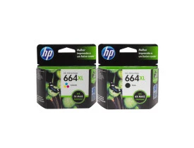 Kit Cartucho HP 664XL Preto e Colorido Alto Rendimento