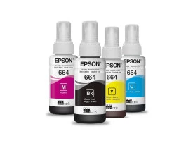 Kit Refil de Tinta Epson T664 4 Cores Original 