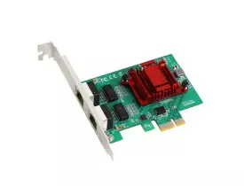 Placa de Rede Dual Port Vinik 10/100/1000 PCI-E PRV2P1000E