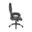 Vista lateral da cadeira gamer preta com costura laranja DT3sports GTS