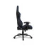 Visão lateral da cadeira gamer preta e azul DT3 Sports Modena