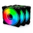 KIT COOLER FAN RGB 3 UNIDADES ONE POWER RADIANT X3 - FN-701
