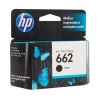Foto de perfil da Embalagem preta com detalhes Azul de Cartucho HP 662