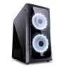GABINETE MID-TOWER VENUS PRETO PCYES LED 7 CORES - 29191