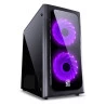 GABINETE MID-TOWER VENUS PRETO PCYES LED 7 CORES - 29191