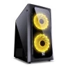 GABINETE MID-TOWER VENUS PRETO PCYES LED 7 CORES - 29191
