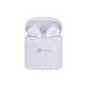 Visão do Fone de ouvido bluetooh Vinik Easy W1 TWS branco dentro da Caixa