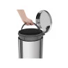 Lixeira Tramontina com pedal 20 litros aço inox
