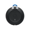 Parte lateral Caixa de som bluetooh Logitech Wonderboom 2 preta