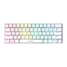 Teclado mecânico gamer Gamdias Hermes E3 RGB switch blue branco