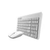 Kit de teclado e mouse sem fio Rapoo 8050T RA004 branco bluetooth