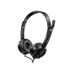 Vista Oblíqua Esquerda do Headset Rapoo H100 P2 preto