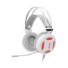 Visão Oblíqua Esquerda do Headset gamer Redragon Minos Lunar H210W branco USB