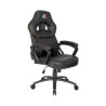 Cadeira gamer preta com costura laranja DT3sports GTS