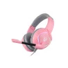 Vista Oblíqua do Headset gamer Motospeed G750 rosa