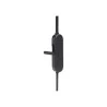 Vista entrada para carregamento do Fone de ouvido JBL Tune T125BT bluetooh preto