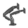 SUPORTE ELG ARTICULADO P/ 2 MONITORES DE 17" A 35" C/ PISTÃO 