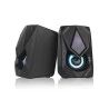 Parte lateral Caixa de som C3tech 2.0 Led