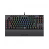 Teclado mecânico gamer Redragon switch vermelho Vishnu K596RGB