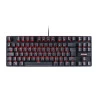 Visão superior Teclado gamer mecânico TKL Neron Black Outemu Blue