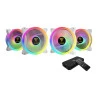 Kit 4 Cooler para Gabinete Gamdias Aeolus M2-1204R-WH Branco