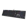 Diagonal Teclado gamer mecânico Clanm King CL-TK87 preto Red Switch
