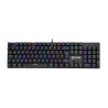Visão Superior Teclado gamer mecânico Clanm King CL-TK87 preto Red Switch