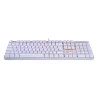 Teclado gamer mecânico Redragon Mitra branco switch marrom K551
