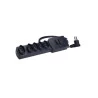 FILTRO DE LINHA MARGIRIUS 5 TOMADAS PRETO MG-3001 CABO 1MT 