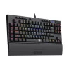 Teclado óptico gamer Redragon K588 RGB Pro Switch Marrom 