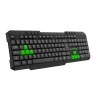 Visão diagonal Teclado Gamer Membrana Python Viper Pro Preto V1407