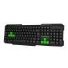 Visão diagonal Teclado Gamer Membrana Python Viper Pro Preto V1407