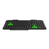 Visão inclinada Teclado Gamer Membrana Python Viper Pro Preto V1407
