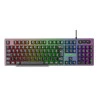 Visão Superior Teclado Gamer Naja Semi Mecânico Viper Pro Preto RGB
