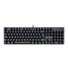 Visão Superior Teclado Mecânico Gamer Mamba Viper Pro Switch Azul RGB sem RGB