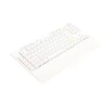 Visão diagonal Teclado Óptico Redragon Broadsword Pro Branco K588W PT-Brown RGB