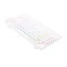 visão traseira Teclado Óptico Redragon Broadsword Pro Branco K588W PT-Brown RGB