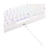 Conexão Teclado Óptico Redragon Broadsword Pro Branco K588W PT-Brown RGB