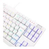 Detalhes Teclado Óptico Redragon Broadsword Pro Branco K588W PT-Brown RGB