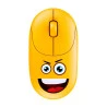 MOUSE SEM FIO BRIGHT EMOJI KIDS YELLOW KMS003