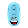 MOUSE SEM FIO BRIGHT EMOJI KIDS BLUE KMS002