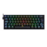 Teclado Mecânico Redragon K617 Fizz Pro Preto RGB Switch Marrom