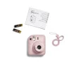 Itens inclusos com a Câmera Instantânea Instax Mini 12 Fujifilm Rosa Gloss