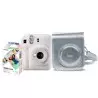 Kit CÃ¢mera Instax Mini 12 Branca com Bolsa e 10 Filmes Macaron