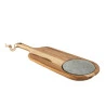Tábua para Queijos Provence Tramontina Teca com Cabo e Pedra 48x19cm