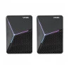 Frente Caixa de Som Gamer Vinik Star 2.0 RGB 6W VSPKG6WST