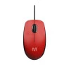 MOUSE USB MULTILASER MF400 SLIM SILENCIOSO 180CM VERMELHO - MO390