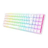 TECLADO MECANICO GAMER REDRAGON K626 ASHE RGB BRANCO SWITCH MARRO